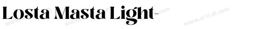 Losta Masta Light字体转换